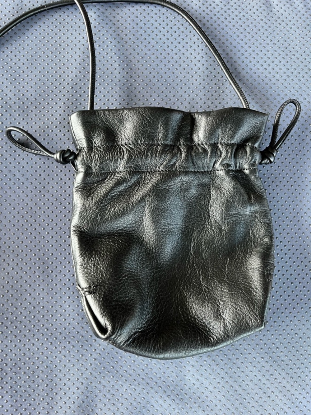 J Crew Lisbon leather drawstring Crossbody Bag